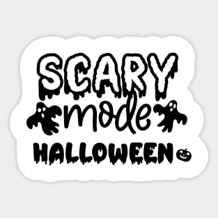scary mode vintage halloween costume | Light colors Sticker